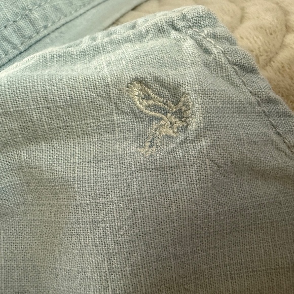 American Eagle | Size Small | Light Blue Denim Western Shirt - Picture 6 of 8